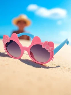 Chłopięce|Dziewczęce^Royalfashion Okulary przeciwsłoneczne dziecięce kotek Kitty Shades różowy