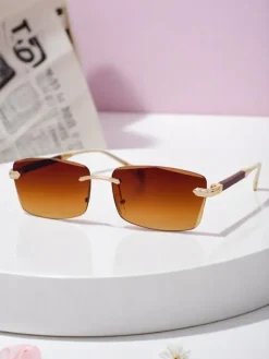 Okulary Przeciwsłoneczne^Royalfashion Okulary przeciwsłoneczne w stylu vintage Nox brązowy