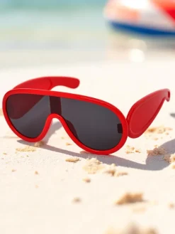 Chłopięce|Dziewczęce^Royalfashion Okulary przeciwsłoneczne dziecięce RoboEyes czerwony