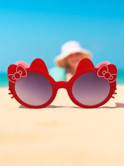 Chłopięce|Dziewczęce^Royalfashion Okulary przeciwsłoneczne dziecięce kotek Kitty Shades czerwony