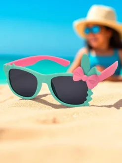 Chłopięce|Dziewczęce^Royalfashion Okulary przeciwsłoneczne dziecięce z ozdobami Bunny Shine mięta
