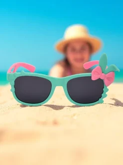 Chłopięce|Dziewczęce^Royalfashion Okulary przeciwsłoneczne dziecięce z ozdobami Bunny Shine mięta