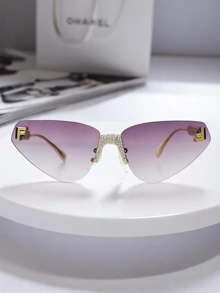 Okulary Przeciwsłoneczne^Royalfashion Okulary przeciwsłoneczne w stylu vintage Vera fioletowy