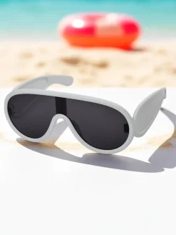 Chłopięce|Dziewczęce^Royalfashion Okulary przeciwsłoneczne dziecięce RoboEyes biały