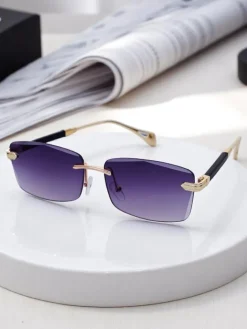 Okulary Przeciwsłoneczne^Royalfashion Okulary przeciwsłoneczne w stylu vintage Nox fioletowy