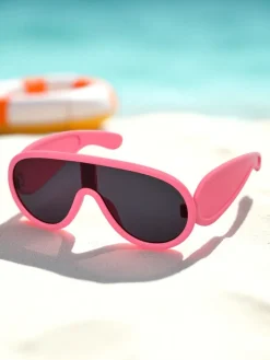 Chłopięce|Dziewczęce^Royalfashion Okulary przeciwsłoneczne dziecięce RoboEyes różowy