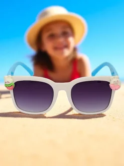 Chłopięce|Dziewczęce^Royalfashion Okulary przeciwsłoneczne dziecięce z ozdobami Sunny Sparkle biały