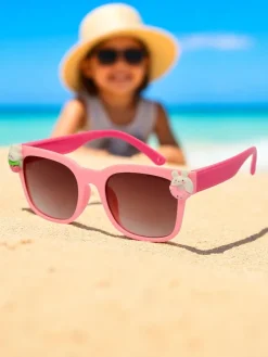 Chłopięce|Dziewczęce^Royalfashion Okulary przeciwsłoneczne dziecięce z ozdobami Sunny Sparkle różowy