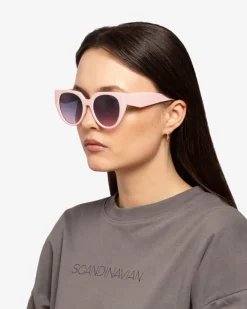Okulary Przeciwsłoneczne^Royalfashion Okulary przeciwsłoneczne a'la kocie oko różowy