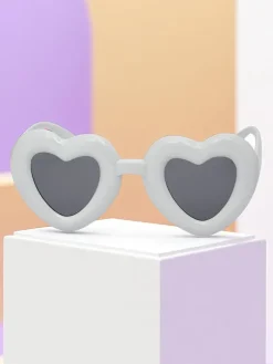 Dziewczęce|Chłopięce^Royalfashion Okulary przeciwsłoneczne dziecięce Serduszka biały