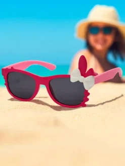 Chłopięce|Dziewczęce^Royalfashion Okulary przeciwsłoneczne dziecięce z ozdobami Bunny Shine Fuksjowy