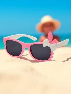 Chłopięce|Dziewczęce^Royalfashion Okulary przeciwsłoneczne dziecięce z ozdobami Bunny Shine różowy