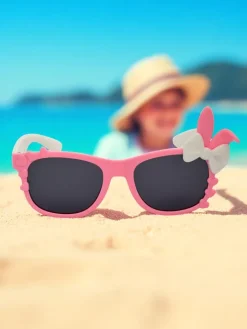 Chłopięce|Dziewczęce^Royalfashion Okulary przeciwsłoneczne dziecięce z ozdobami Bunny Shine różowy