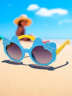 Chłopięce|Dziewczęce^Royalfashion Okulary przeciwsłoneczne dziecięce kotek Kitty Shades niebieski