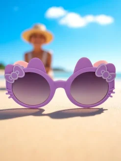 Chłopięce|Dziewczęce^Royalfashion Okulary przeciwsłoneczne dziecięce kotek Kitty Shades fioletowy