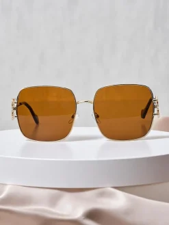 Okulary Przeciwsłoneczne^Royalfashion Okulary przeciwsłoneczne w kwadracie Zephyra brązowy
