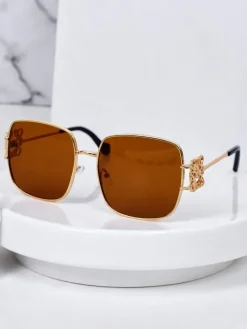 Okulary Przeciwsłoneczne^Royalfashion Okulary przeciwsłoneczne w kwadracie Zephyra brązowy