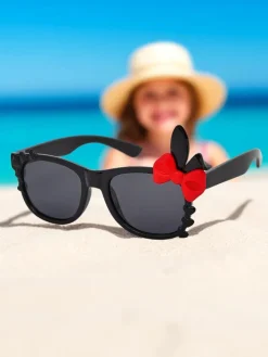 Chłopięce|Dziewczęce^Royalfashion Okulary przeciwsłoneczne dziecięce z ozdobami Bunny Shine czarny