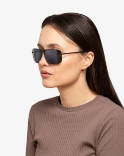 Okulary Przeciwsłoneczne|Okulary Przeciwsłoneczne^Royalfashion Okulary przeciwsłoneczne w czarnej oprawce czarny
