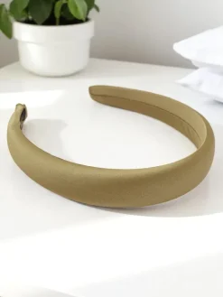 Akcesoria Do Włosów^Royalfashion Opaska do włosów satynowa Sara beżowy