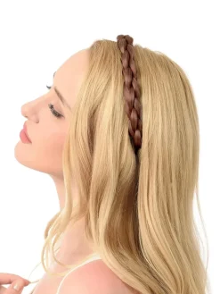Akcesoria Do Włosów^Royalfashion Opaska do włosów a'la warkocz Braidella brązowy