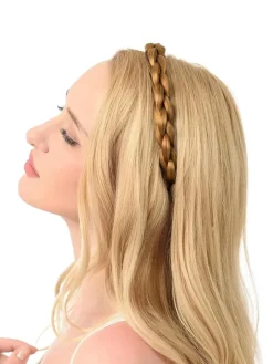 Akcesoria Do Włosów^Royalfashion Opaska do włosów a'la warkocz Braidella jasny brązowy