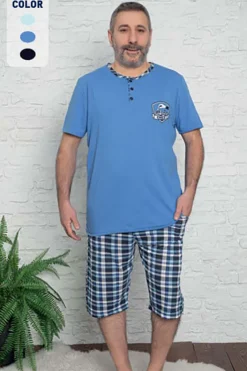 Piżamy^Royalfashion Piżama męska Ecru