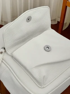 Plecaki^Royalfashion Plecak damski z eko skory Nia Willow biały