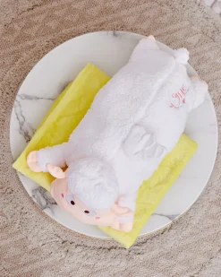 Chłopięce|Dziewczęce^Royalfashion Pluszowa zabawka z kocykiem biały