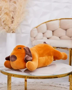 Chłopięce|Dziewczęce^Royalfashion Pluszowa zabawka z kocykiem brązowy