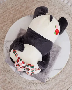 Chłopięce|Dziewczęce^Royalfashion Pluszowa zabawka z kocykiem czarny