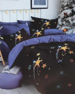 160 X 200 Cm^Royalfashion Pościel KOSMOS 160x200 komplet 3-CZĘŚCI