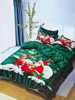200 X 220 Cm^Royalfashion Pościel świąteczna 160x200 komplet 3-CZĘŚCI