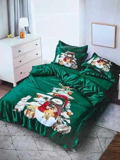 200 X 220 Cm^Royalfashion Pościel świąteczna 160x200 komplet 3-CZĘŚCI