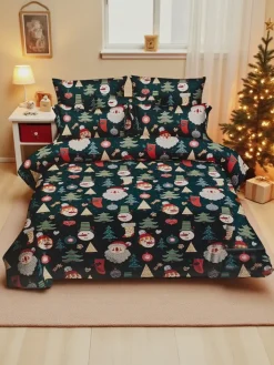 160 X 200 Cm^Royalfashion Pościel świąteczna 160x200 komplet 3-CZĘŚCI