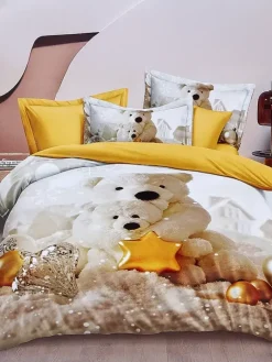 160 X 200 Cm^Royalfashion Pościel świąteczna 160x200 komplet 3-CZĘŚCI