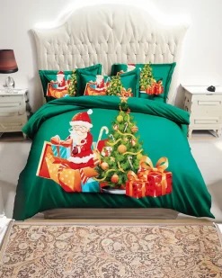 160 X 200 Cm^Royalfashion Pościel świąteczna 160x200 komplet 3-CZĘŚCI