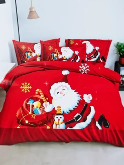 200 X 220 Cm^Royalfashion Pościel świąteczna 160x200 komplet 3-CZĘŚCI