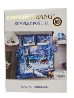160 X 200 Cm^Royalfashion Pościel świąteczna 160x200 komplet 3-CZĘŚCI