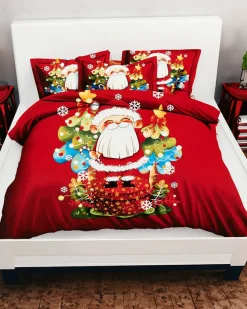 200 X 220 Cm^Royalfashion Pościel świąteczna 200x220 komplet 4-CZĘŚCI