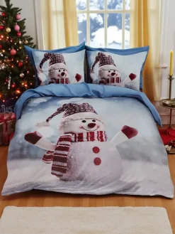 160 X 200 Cm^Royalfashion Pościel świąteczna 160x200 komplet 3-CZĘŚCI