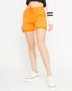 Szorty|Krótkie Spodenki^Royalfashion Pomarańczowe owe krótkie spodenki neon