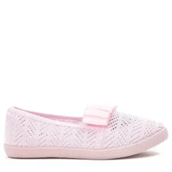 Dziewczęce^Royalfashion Różowe dziewczęce tenisówki typu slip on Tabbi różowy