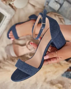 Buty Na Wielkie Wyjście|Sandały Na Słupku^Royalfashion Sandały damskie na słupku Solefos Ecru