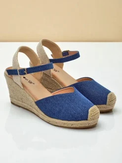 Sandały Na Koturnie|Espadryle Na Koturnie^Royalfashion Sandały damskie na koturnie Solara Espadryle niebieski