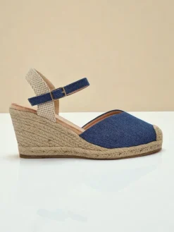 Sandały Na Koturnie|Espadryle Na Koturnie^Royalfashion Sandały damskie na koturnie Solara Espadryle niebieski