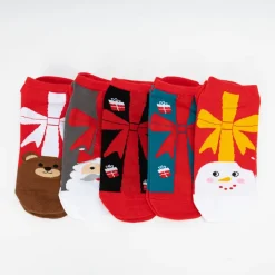 Skarpetki^Royalfashion Skarpetki damskie świąteczne bawełniane 5/pak