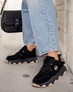 Ocieplane|Sneakersy^Royalfashion Sneakersy damskie z ociepleniem Caroves czarny