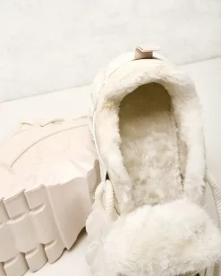 Ocieplane|Sneakersy^Royalfashion Sneakersy damskie z ociepleniem Wonfi beżowy