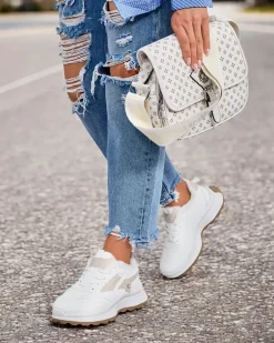 Ocieplane|Sneakersy^Royalfashion Sneakersy damskie z ociepleniem Terib biały